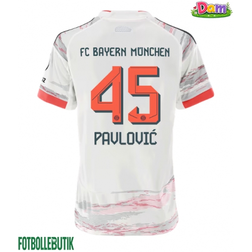 Bayern Munich Aleksandar Pavlovic #45 Bortatröja Kvinnor 2025-26 Kortärmad